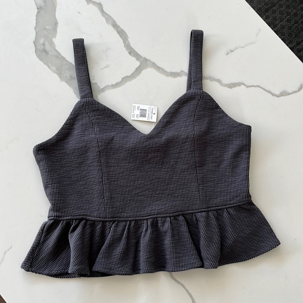 Pretty knit peplum top